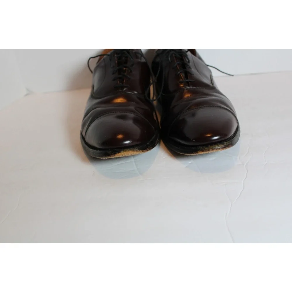 Allen Edmonds Park Avenue Burgundy Mens Dress Shoes Size 10.5 C Cap Toe 5675 USA